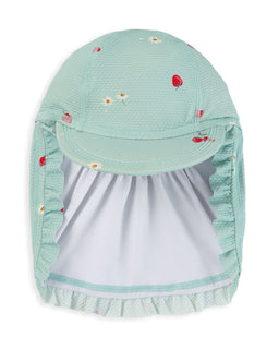 Mamas & Papas Hats & Mitts Strawberry Peaked Sunhat