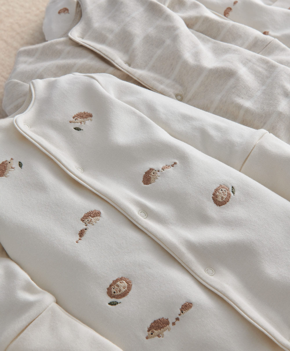 Mamas &amp; Papas Hedgehog Sleepsuit (Pack of 3)