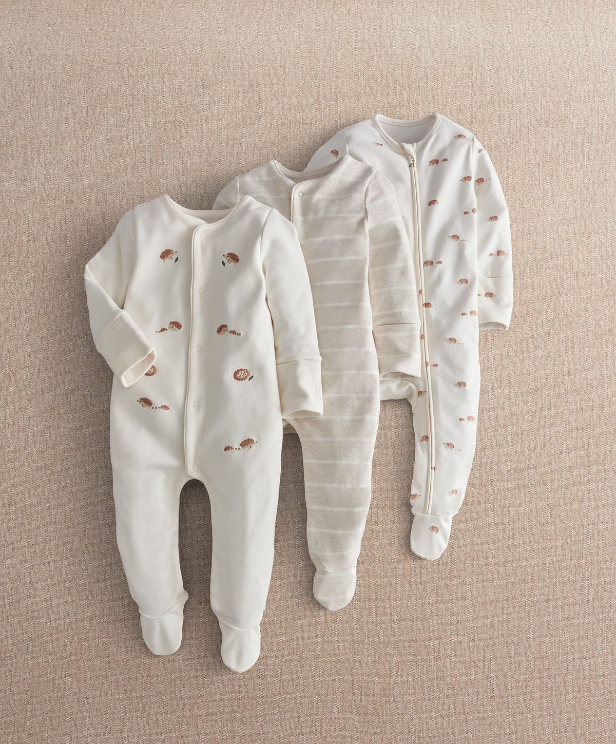 Mamas & Papas Hedgehog Sleepsuit (Pack of 3)