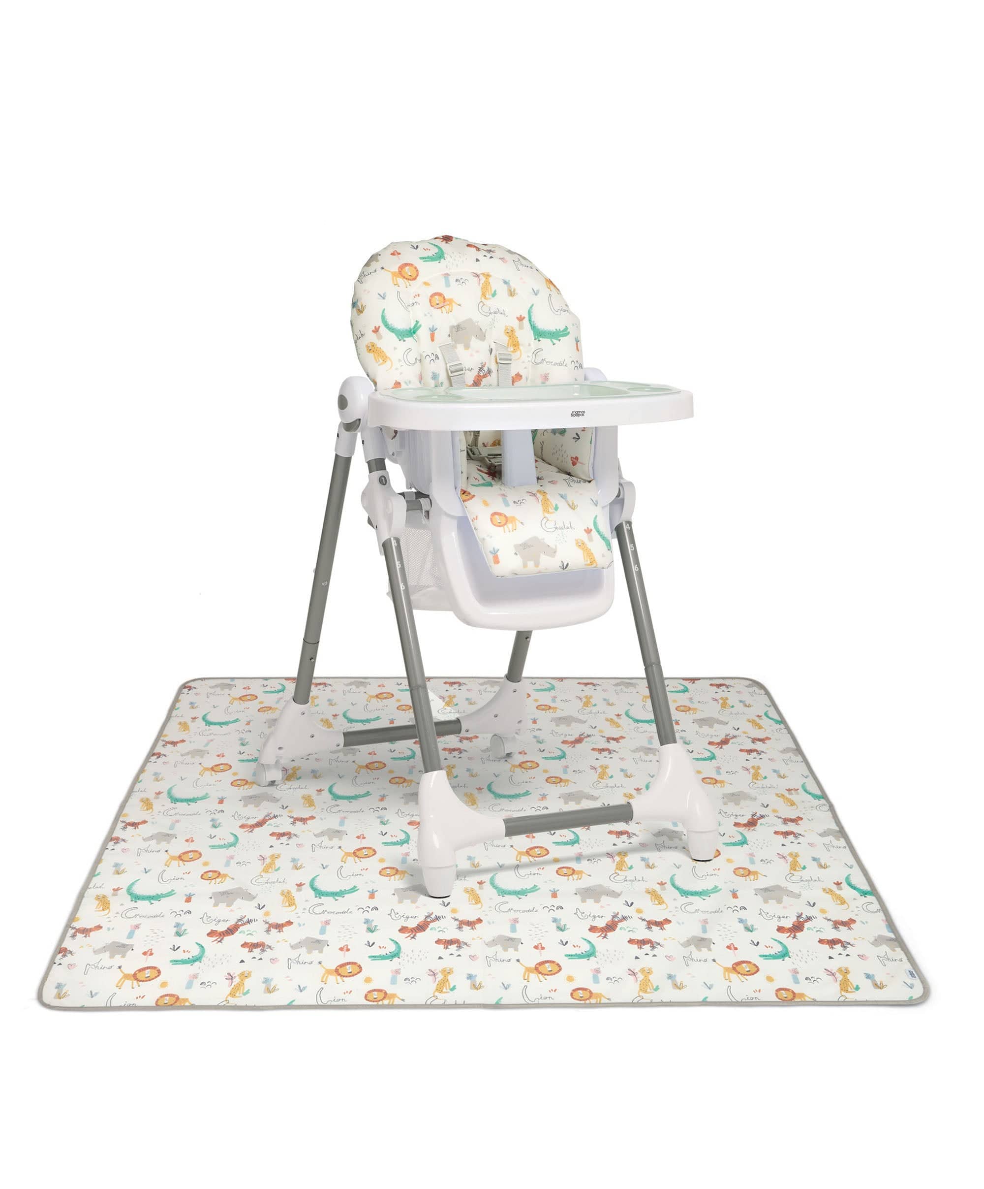 Snax Highchair Splash Mat Bundle – Jungle Alphabet – Mamas