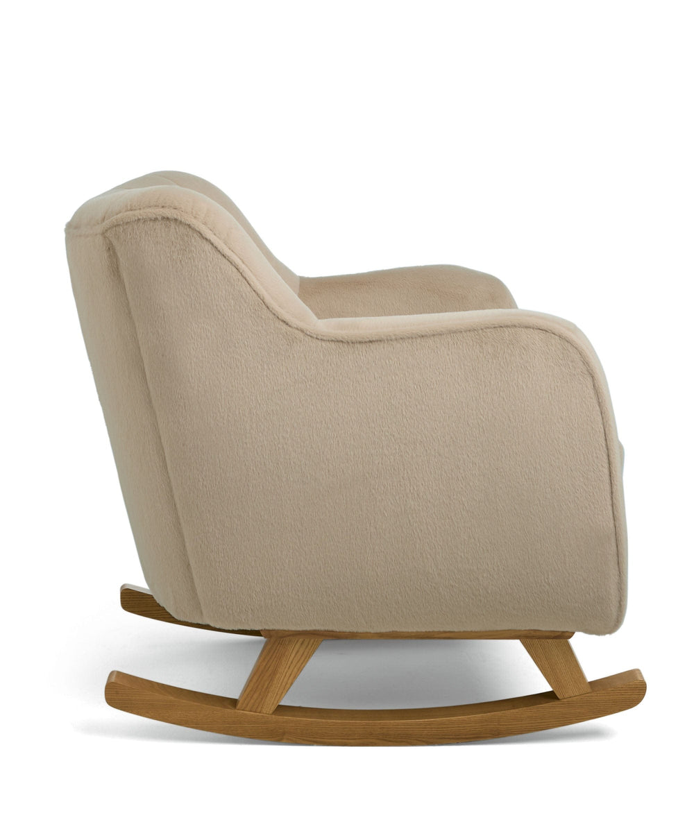 Mamas &amp; Papas Hilson Nursing Chair - Almond Sherpa