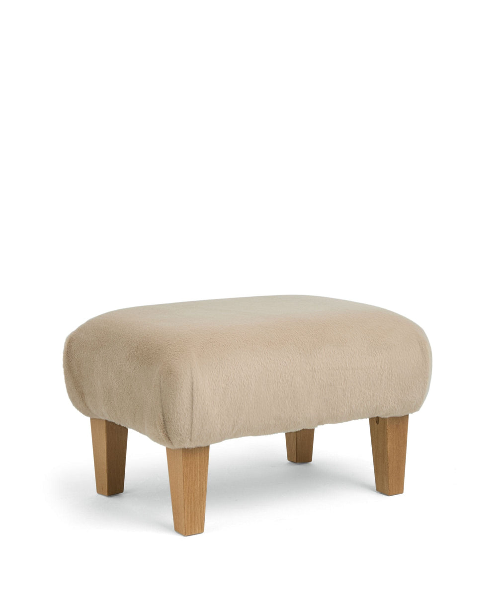 Mamas &amp; Papas Hilson Nursing Chair &amp; Footstool Set - Almond Sherpa