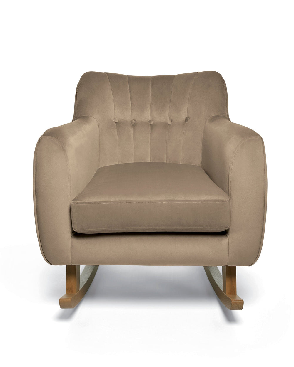 Mamas &amp; Papas Hilson Nursing Chair &amp; Footstool Set - Mocha Velvet