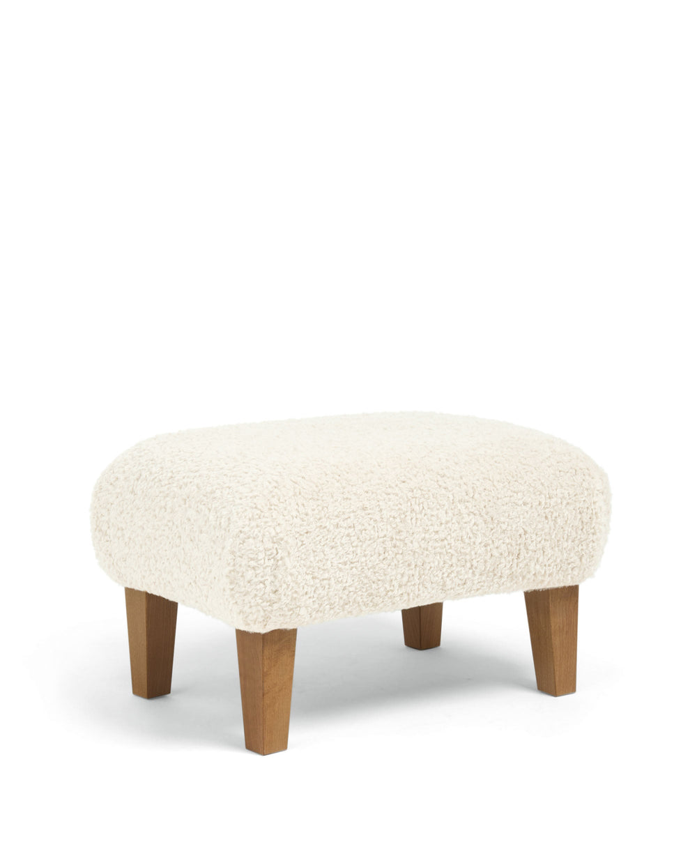 Mamas &amp; Papas Hilston Nursing Chair &amp; Footstool Set - Snow Teddy