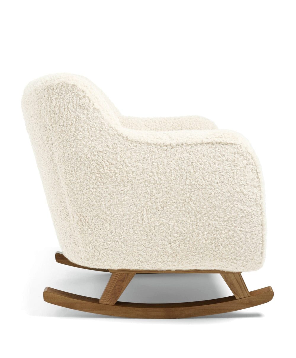 Mamas &amp; Papas Hilston Nursing Chair &amp; Footstool Set - Snow Teddy