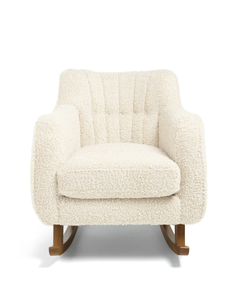 Mamas &amp; Papas Hilston Nursing Chair &amp; Footstool Set - Snow Teddy