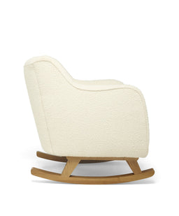 Mamas & Papas Hilston Nursing Chair Set in Chenille Boucle - Oyster