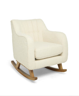 Mamas & Papas Hilston Nursing Chair Set in Chenille Boucle - Oyster