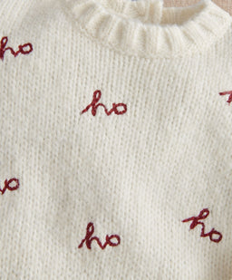 Mamas & Papas Ho Ho Ho Detail Knit Jumper