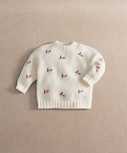 Mamas & Papas Ho Ho Ho Detail Knit Jumper