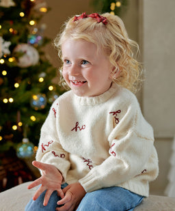 Mamas & Papas Ho Ho Ho Detail Knit Jumper