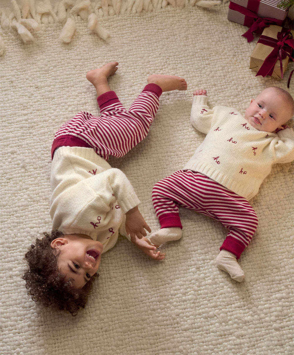 Mamas &amp; Papas Ho Ho Ho Detail Knit Jumper