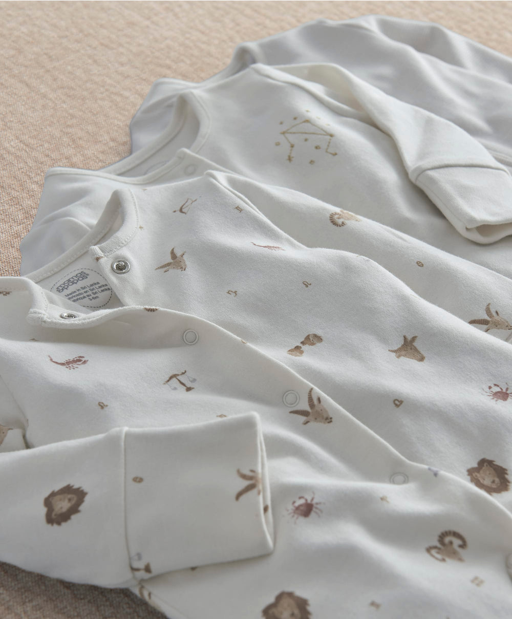 Mamas &amp; Papas Horoscope Sleepsuits (Pack of 3)