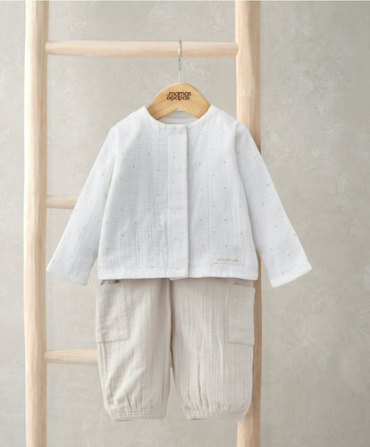 Mamas & Papas Jacket, Bodysuit, and Trousers Set (3 Pieces)