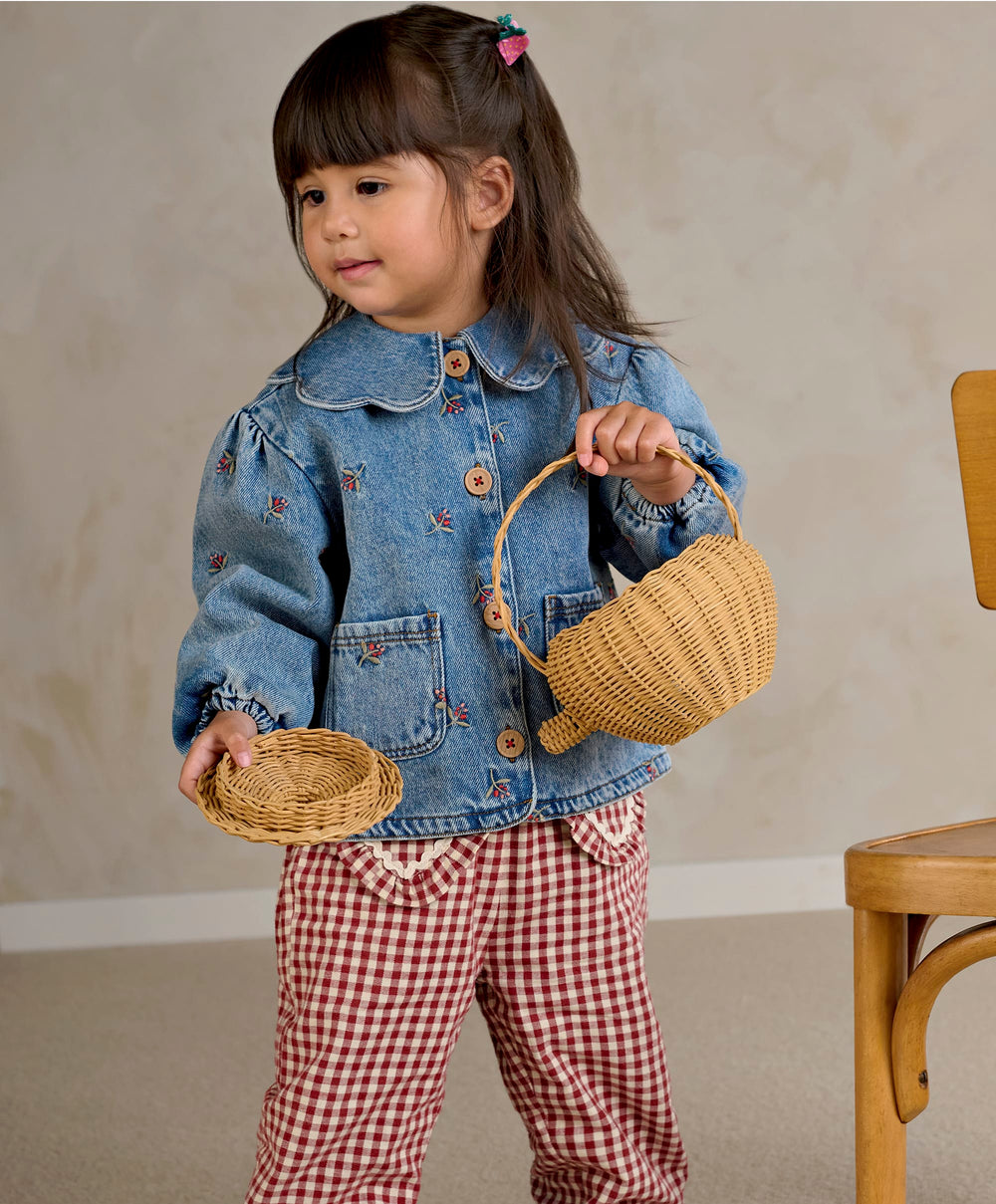 Mamas &amp; Papas Jackets &amp; Coats Berry Denim Jacket