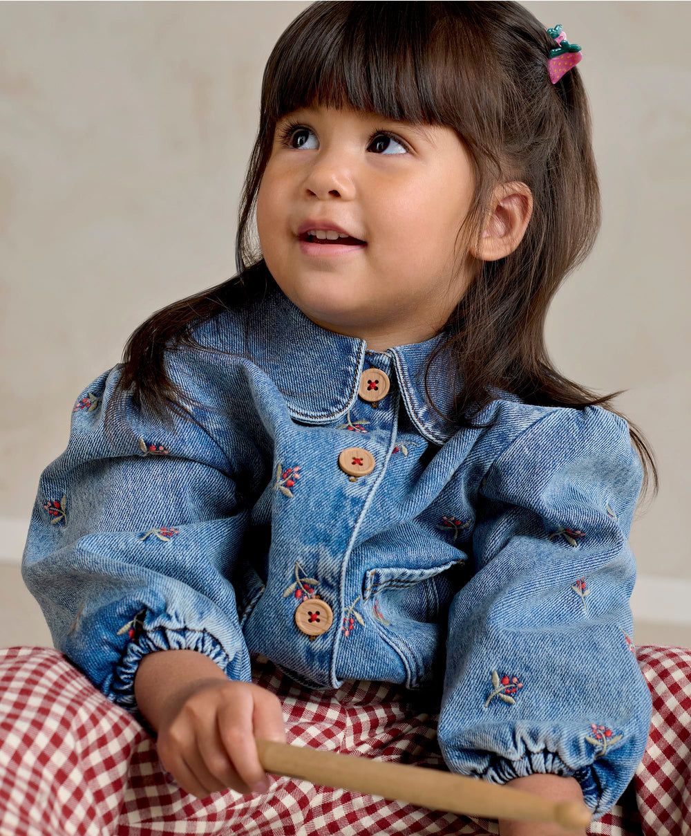 Mamas &amp; Papas Jackets &amp; Coats Berry Denim Jacket
