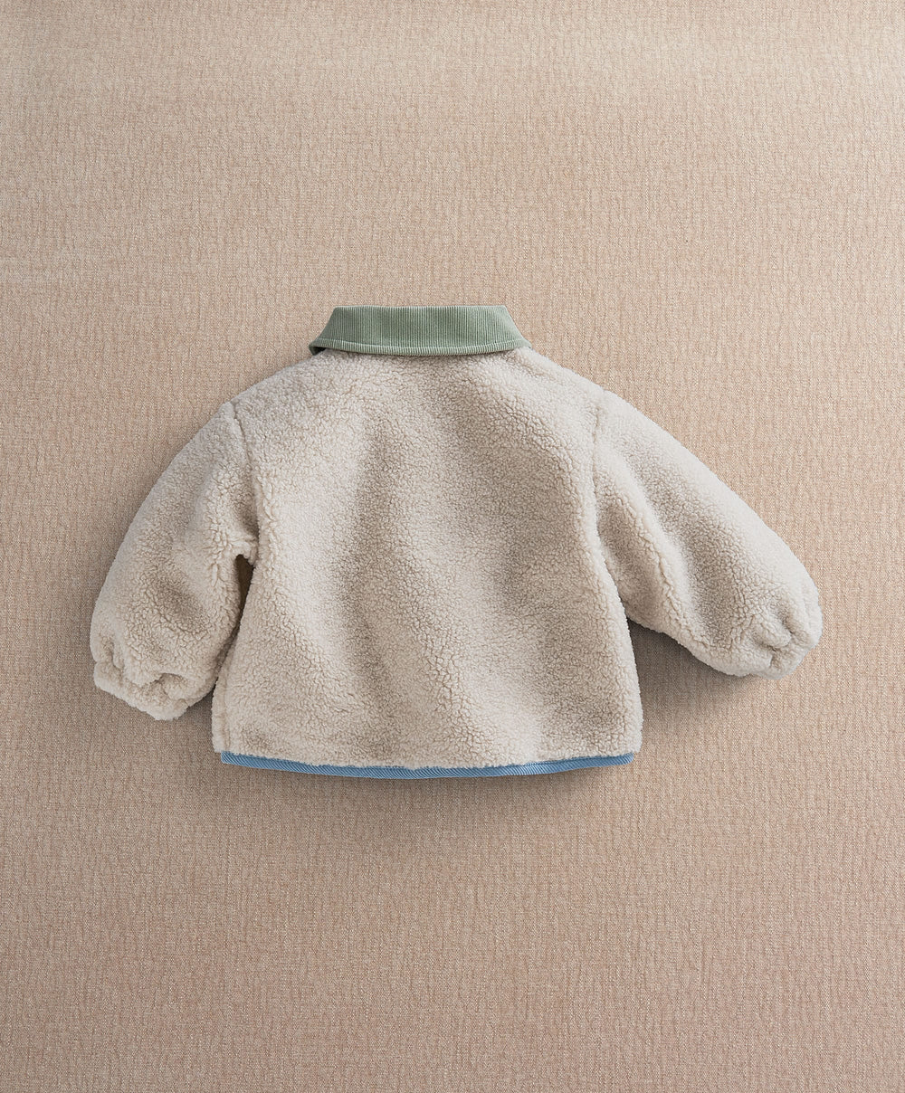 Mamas &amp; Papas Jackets &amp; Coats Borg Jacket - Cream