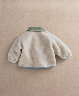 Mamas & Papas Jackets & Coats Borg Jacket - Cream