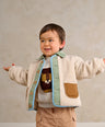 Mamas & Papas Jackets & Coats Borg Jacket - Cream