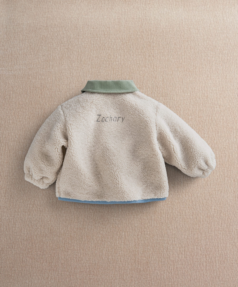 Mamas &amp; Papas Jackets &amp; Coats Borg Jacket - Cream