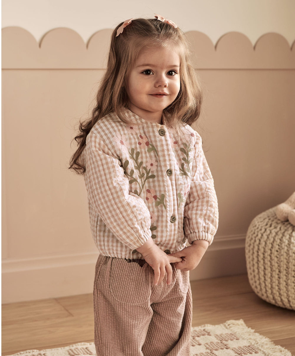 Mamas &amp; Papas Jackets &amp; Coats Flower Quilted Jacket