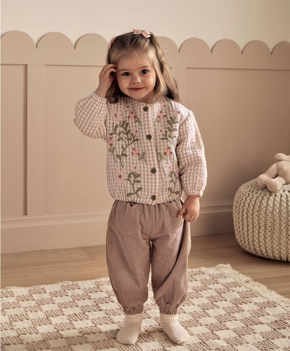 Mamas &amp; Papas Jackets &amp; Coats Flower Quilted Jacket