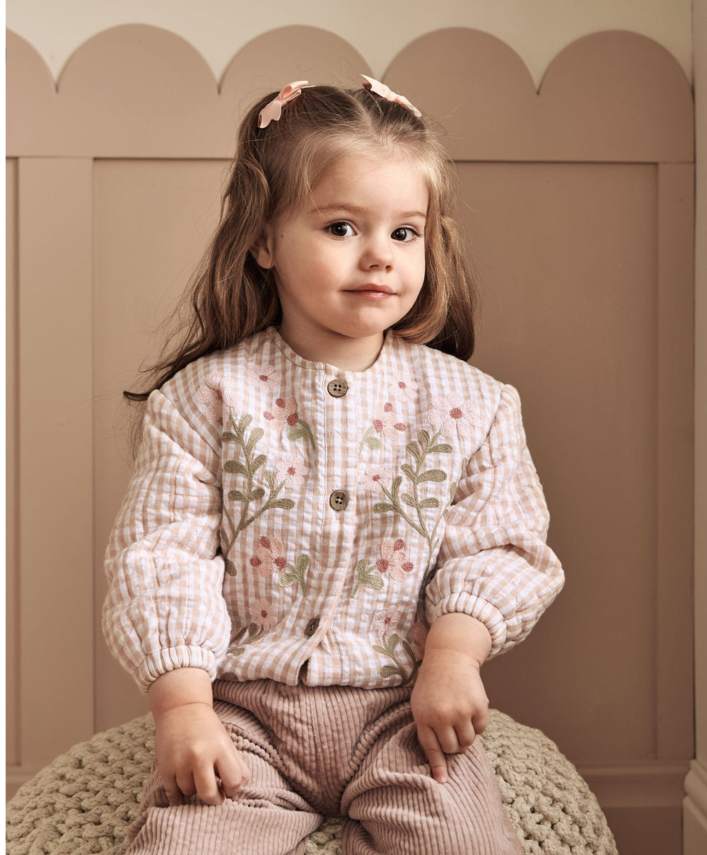 Mamas &amp; Papas Jackets &amp; Coats Flower Quilted Jacket