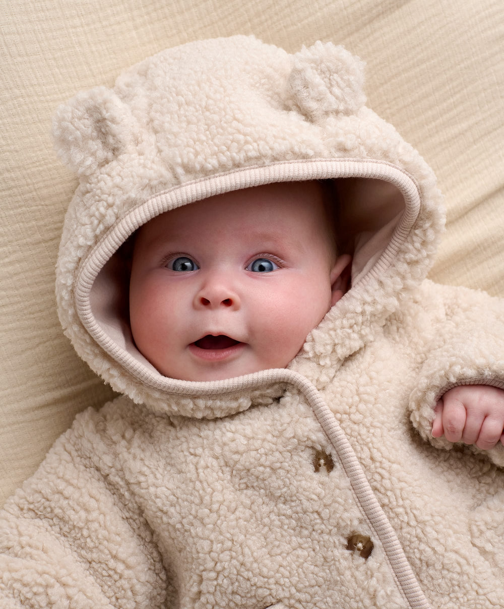 Mamas &amp; Papas Jackets &amp; Coats Hooded Borg Jacket