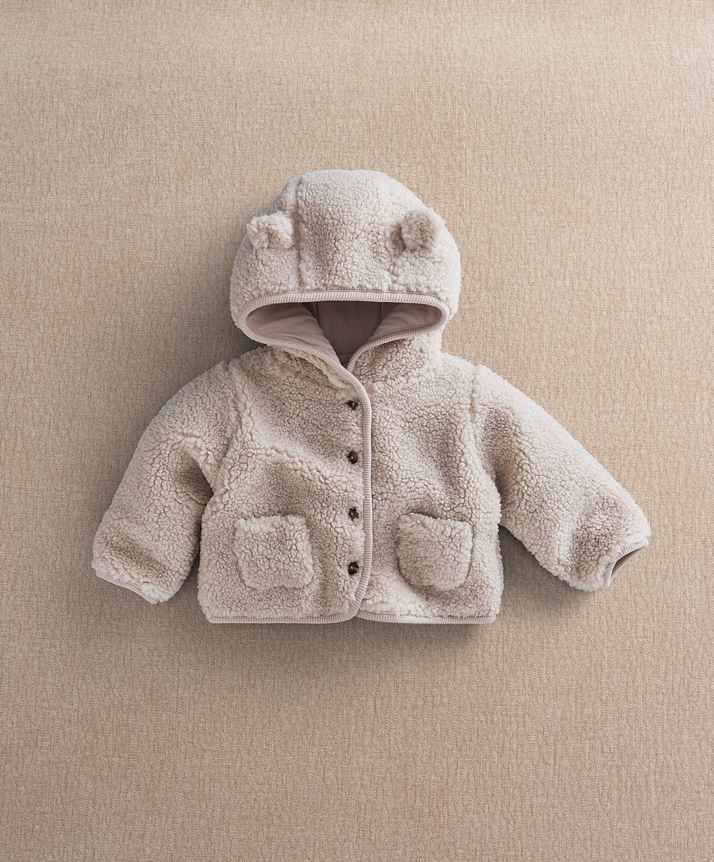 Mamas &amp; Papas Jackets &amp; Coats Hooded Borg Jacket