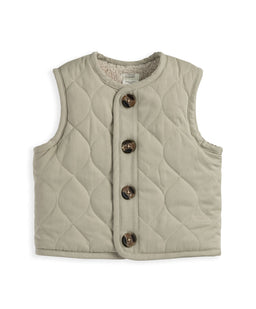 Mamas & Papas Jackets & Coats Quilted Gilet - Beige