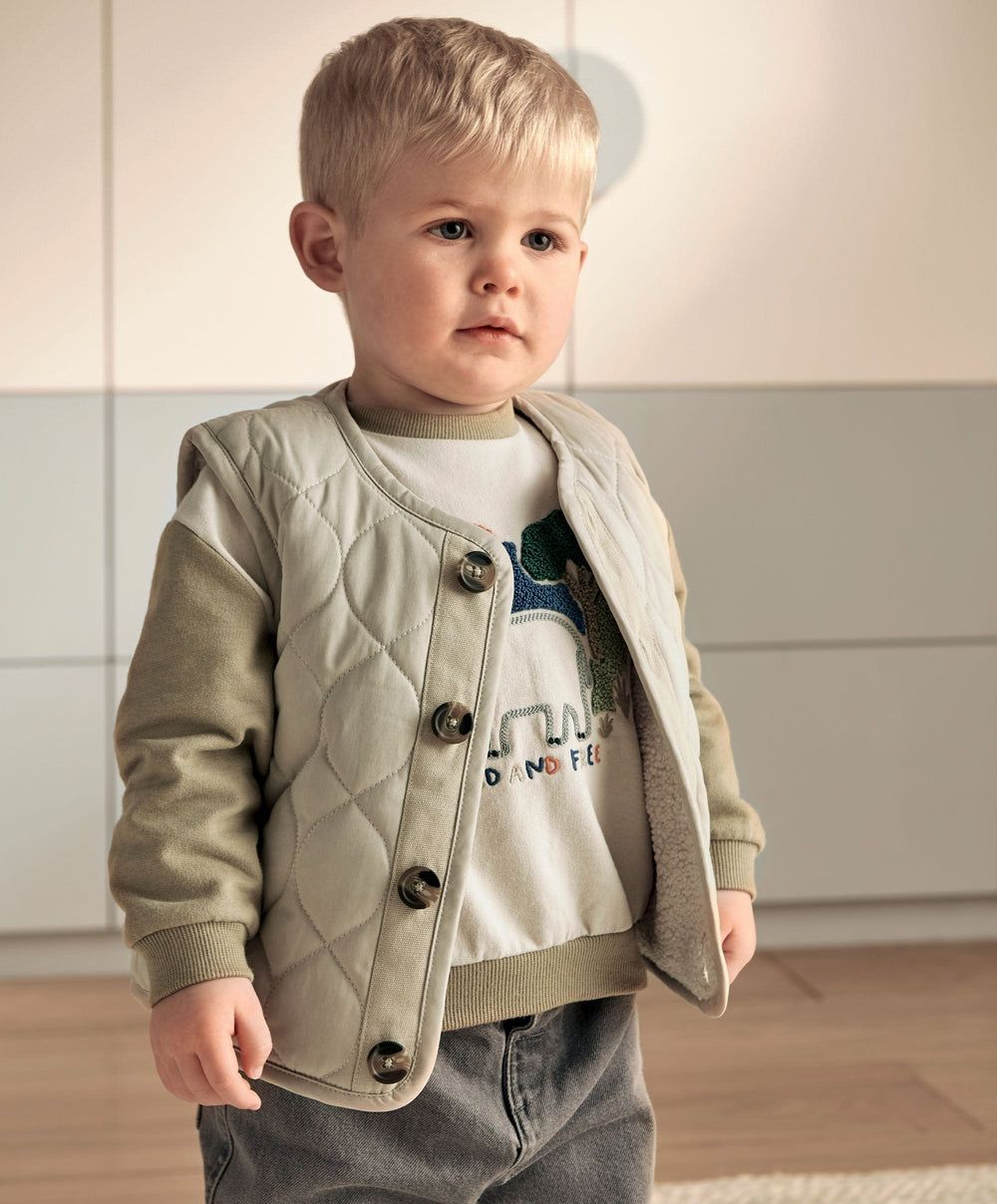 Mamas &amp; Papas Jackets &amp; Coats Quilted Gilet - Beige