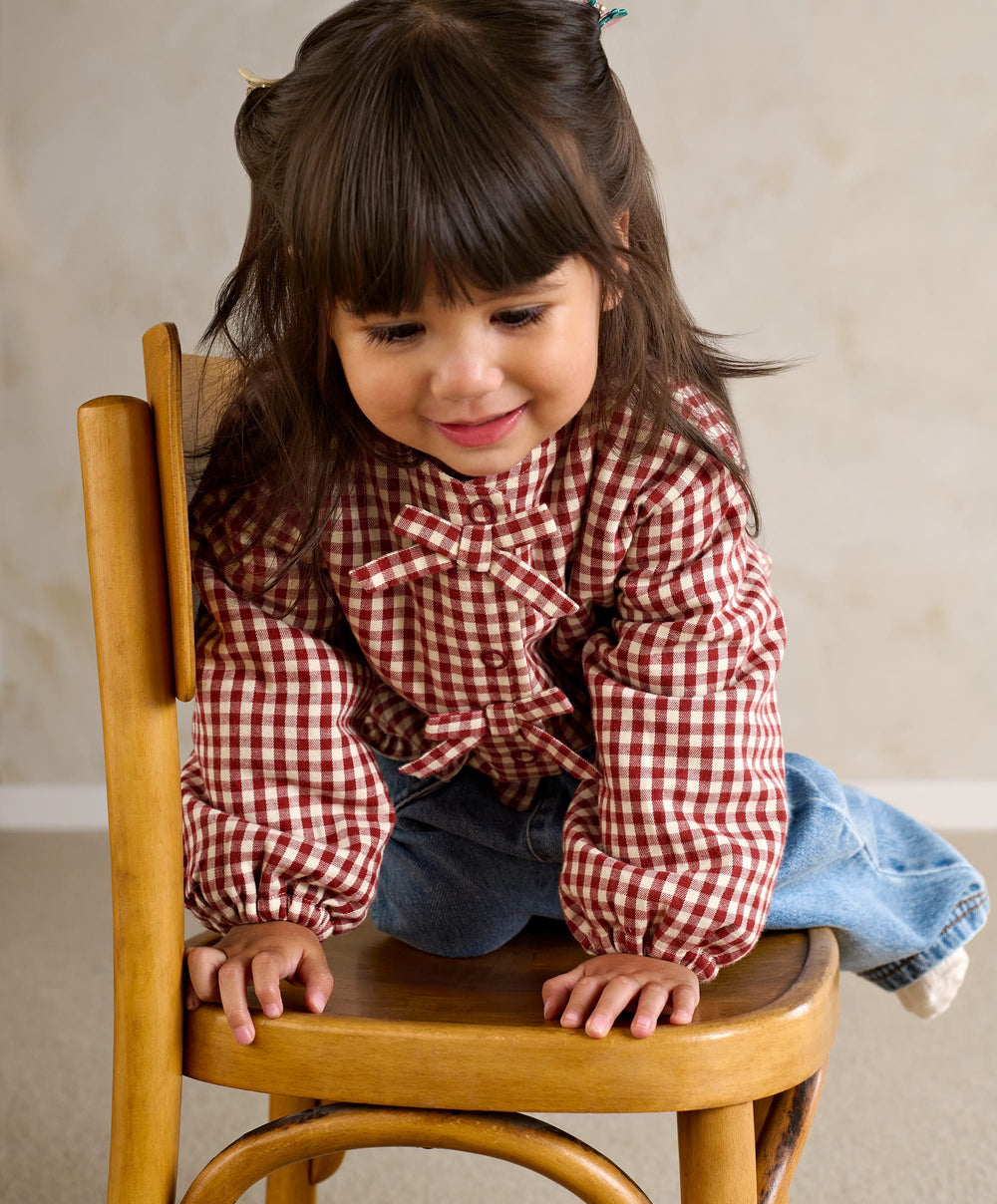 Mamas &amp; Papas Jackets &amp; Coats Red Gingham Jacket