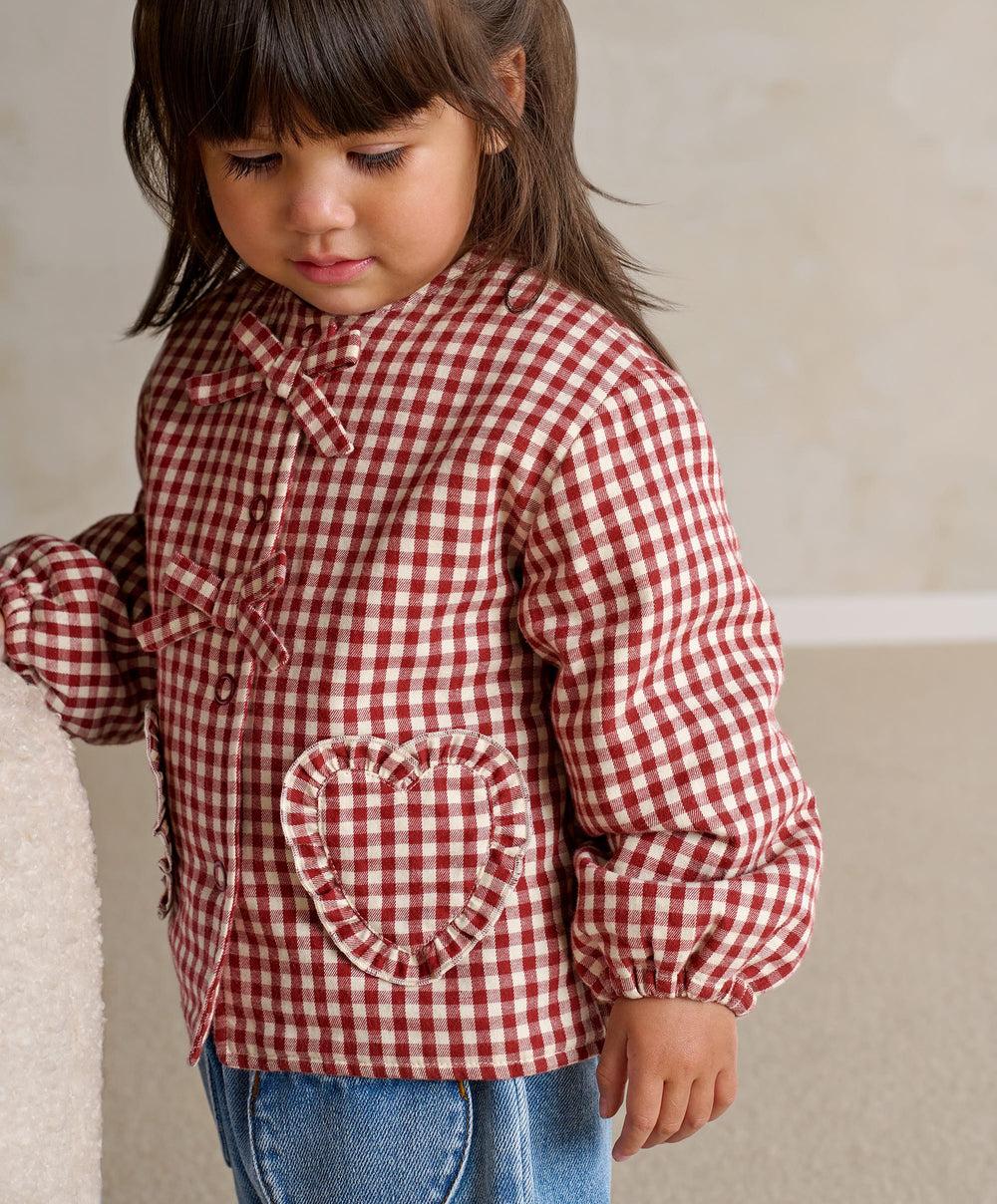 Mamas &amp; Papas Jackets &amp; Coats Red Gingham Jacket