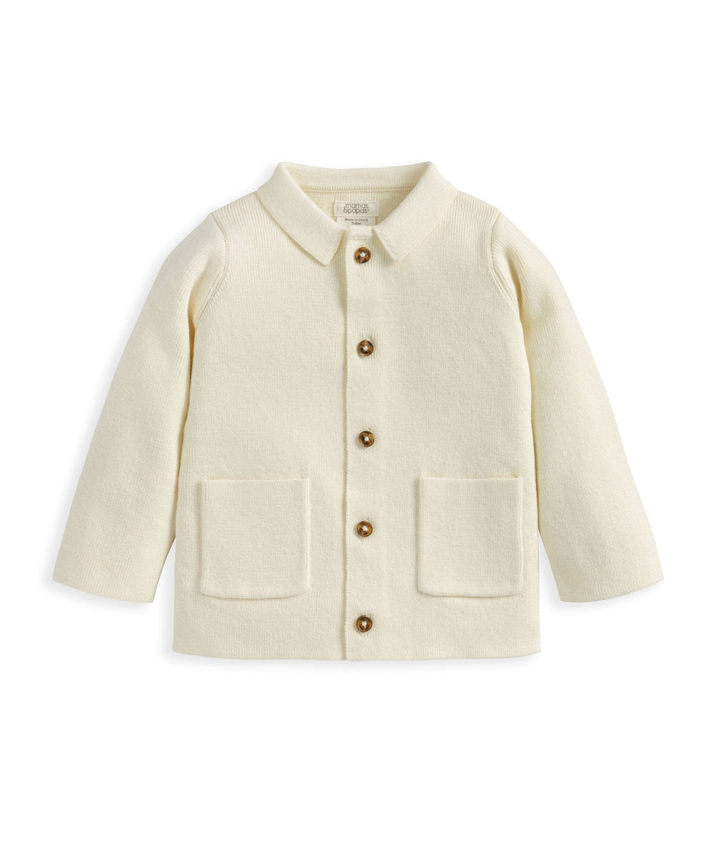 Mamas &amp; Papas Jumpers &amp; Knitwear Collared Knitted Cardigan