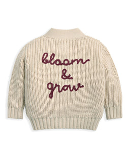 Mamas & Papas Jumpers & Knitwear Embroidered Knitted Cardigan - Cream