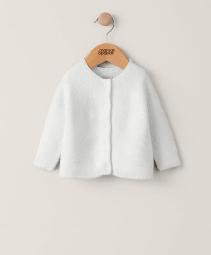 Mamas & Papas Jumpers & Knitwear Fine Knit Cardigan - Off White