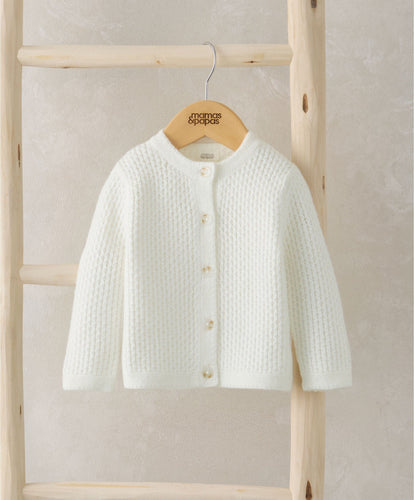 Mamas & Papas Jumpers & Knitwear Knitted Cardigan - White