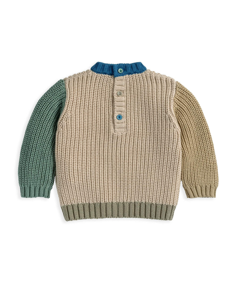 Mamas &amp; Papas Jumpers &amp; Knitwear Knitted Colour Block Jumper