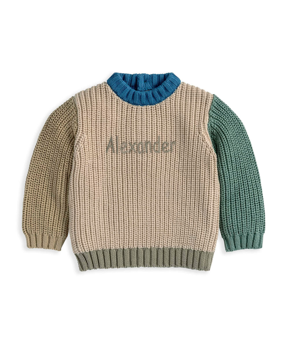 Mamas &amp; Papas Jumpers &amp; Knitwear Knitted Colour Block Jumper