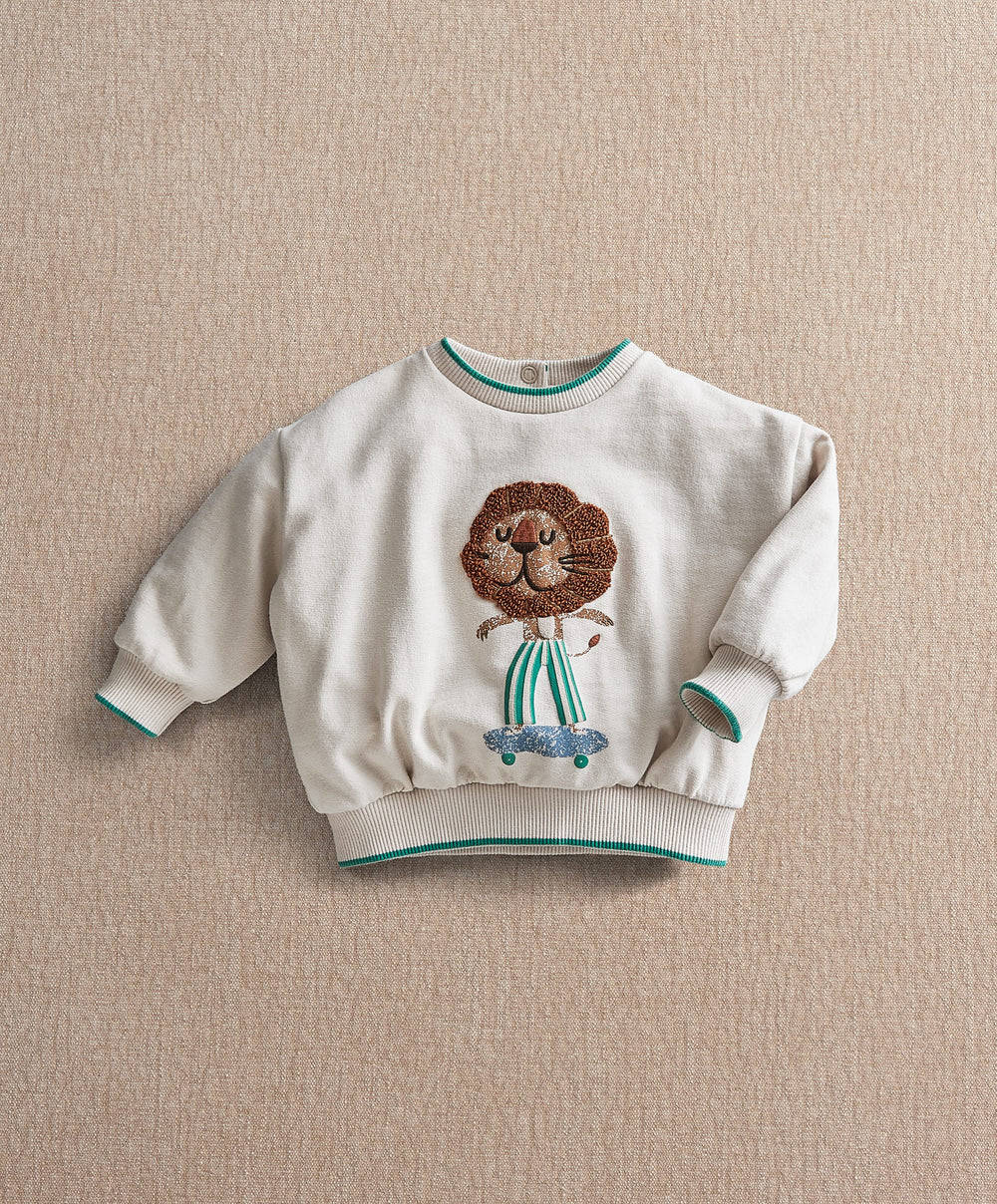 Mamas &amp; Papas Jumpers &amp; Knitwear Lion Boucle Sweatshirt