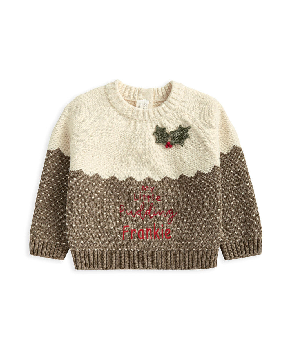 Mamas &amp; Papas Jumpers &amp; Knitwear My Little Pudding Christmas Jumper