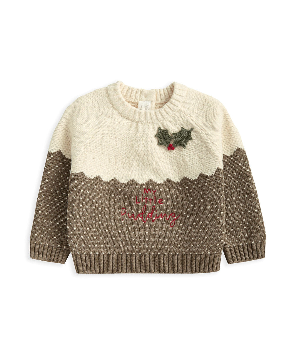 Mamas &amp; Papas Jumpers &amp; Knitwear My Little Pudding Christmas Jumper
