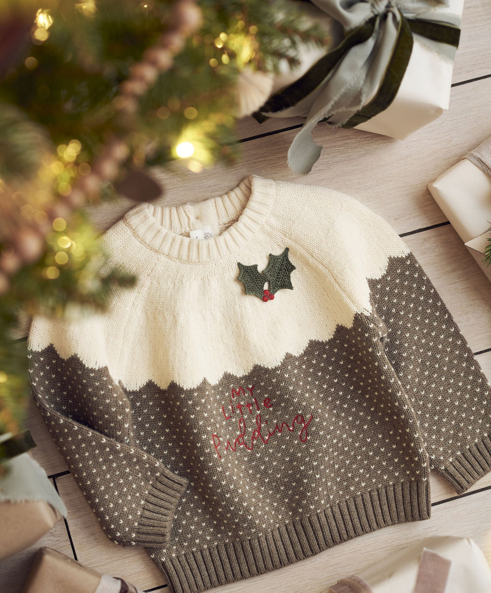 Mamas &amp; Papas Jumpers &amp; Knitwear My Little Pudding Christmas Jumper