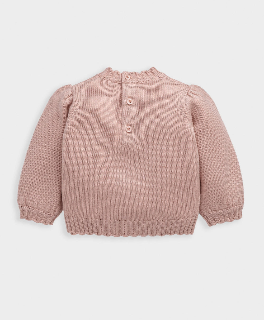 Mamas &amp; Papas Jumpers &amp; Knitwear Pink Bunny Christmas Jumper