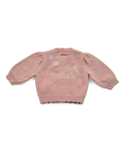 Mamas & Papas Jumpers & Knitwear Pink Daisy Cardigan