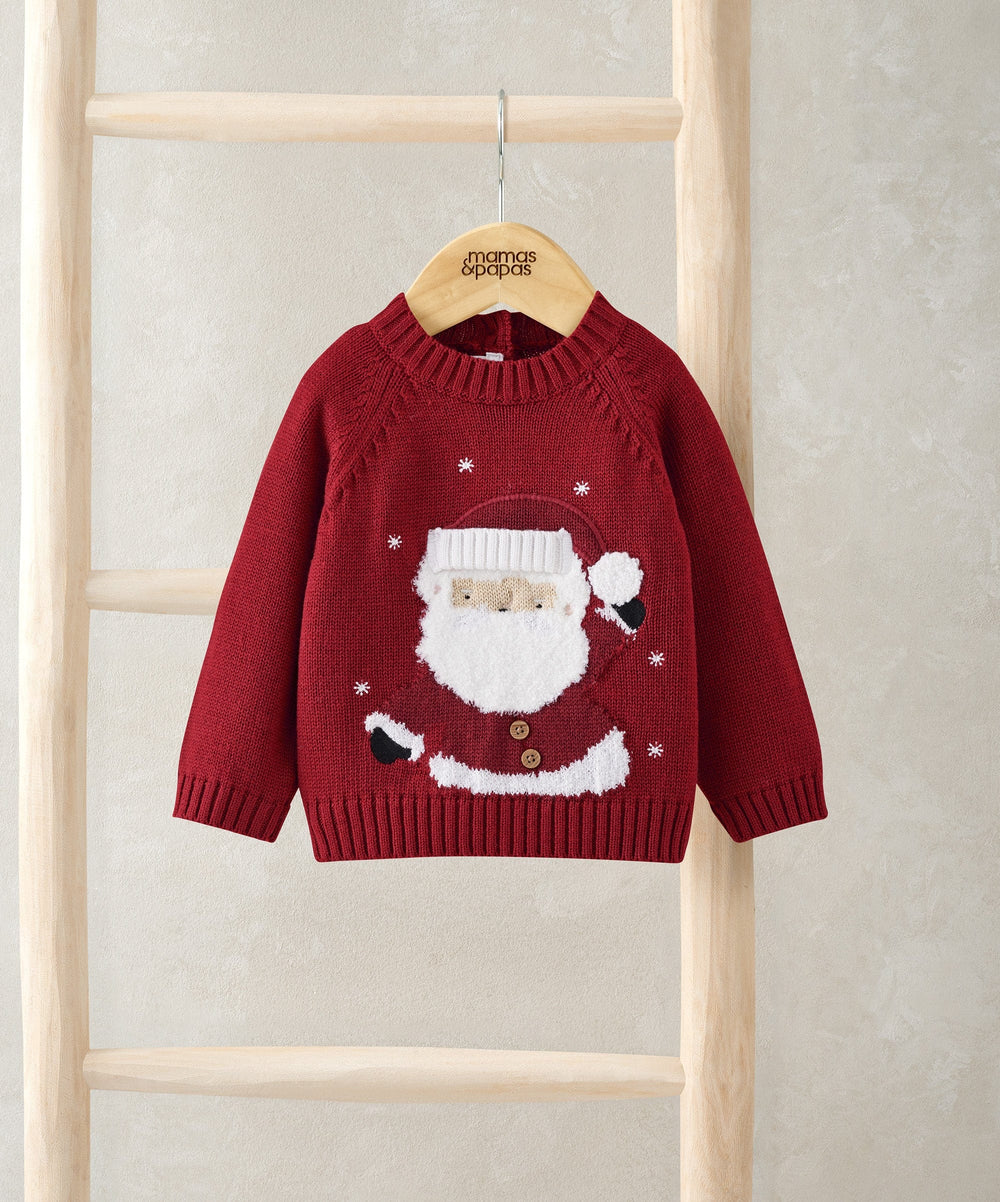 Mamas &amp; Papas Jumpers &amp; Knitwear Santa Christmas Jumper