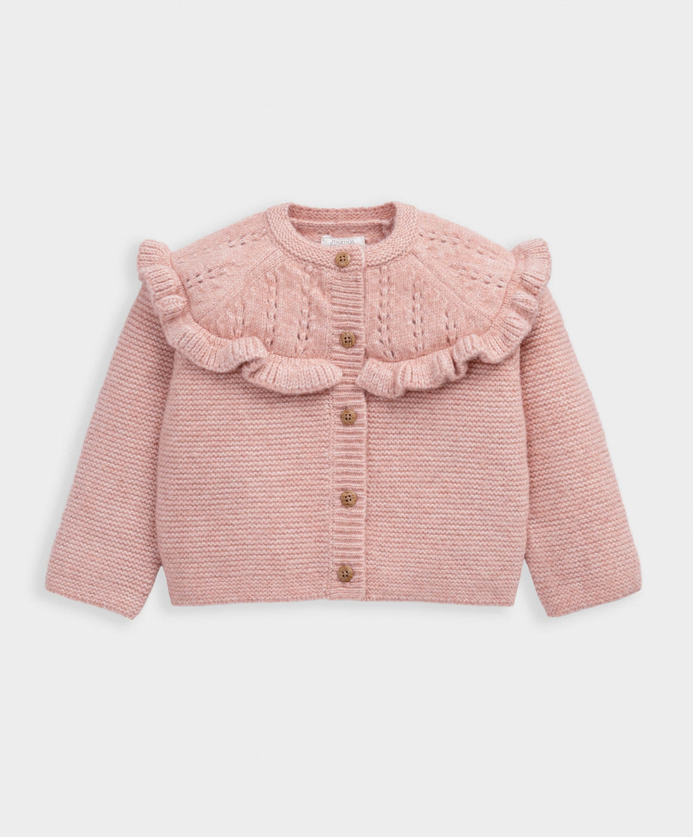 Mamas &amp; Papas Jumpers &amp; Knitwear Soft Pink Knitted Cardigan