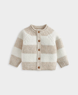 Mamas & Papas Jumpers & Knitwear Stripe Cardigan - Cream