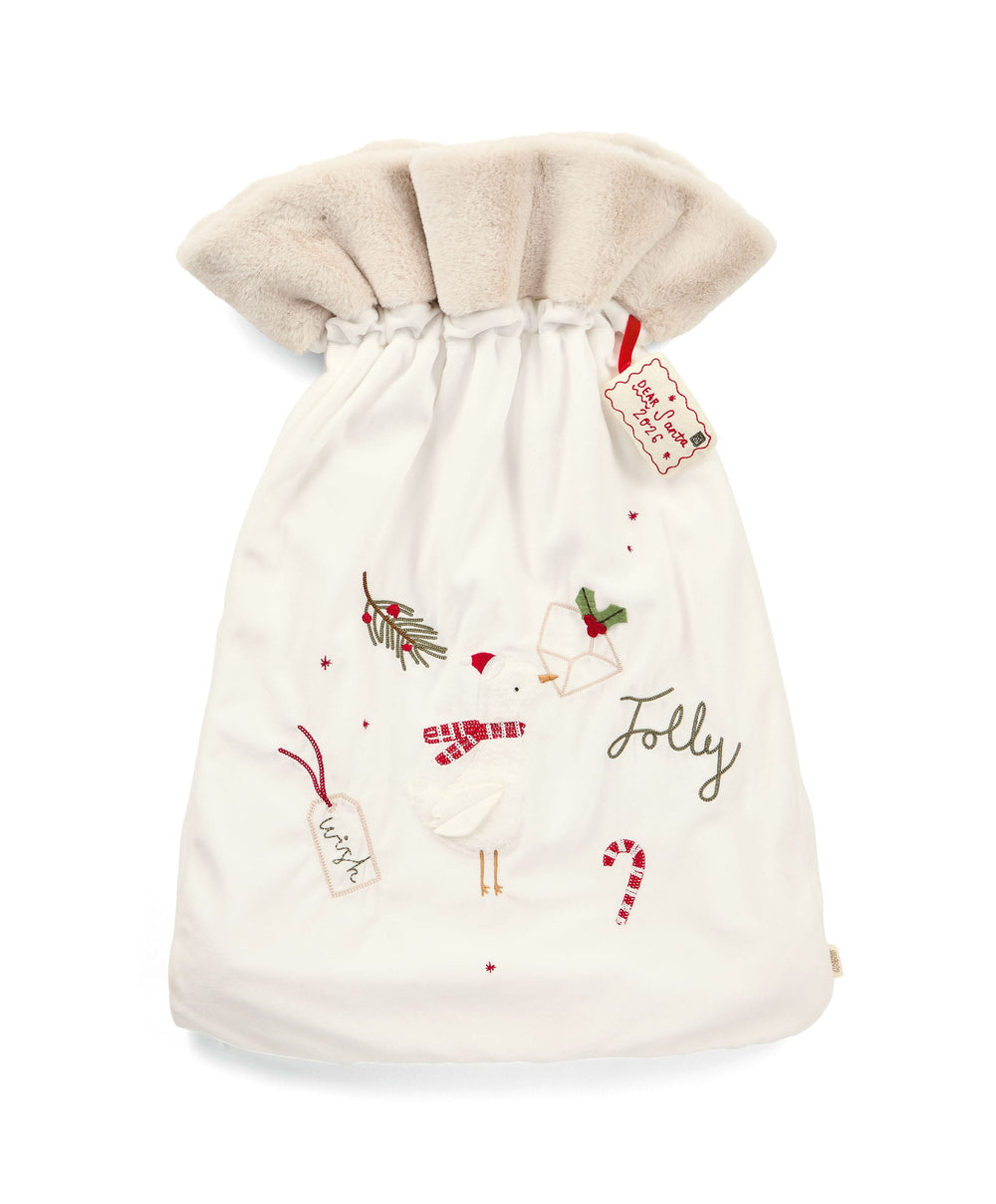 Mamas &amp; Papas Large Sack - White Emb 2026 Personalisable