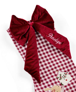 Mamas & Papas Large Stocking - Gingham 2026 personalisable